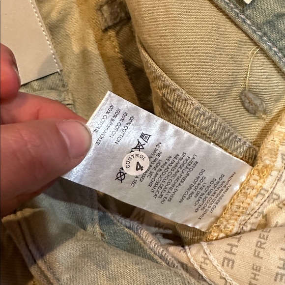 NWT! Free People We The Free Montana Baggy Denim Shorts 30 Bermuda Jorts - Picture 4 of 7